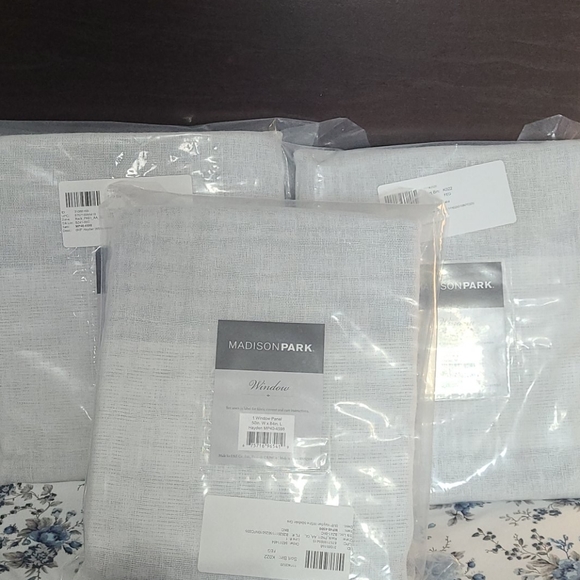 madisonpark Other - COPY - 3 single see through window curtains 50w x…
